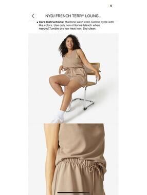 NYDJ French Terry Lounge Set L/XL NWT